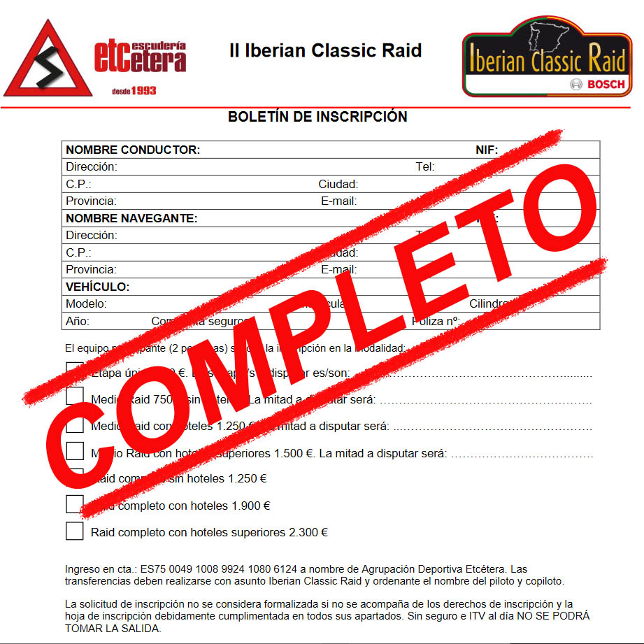 III Iberian Classic Raid completo - Alcañiz AutoClassic Raid